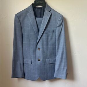 Ralph Lauren Light Blue Checkered Blazer